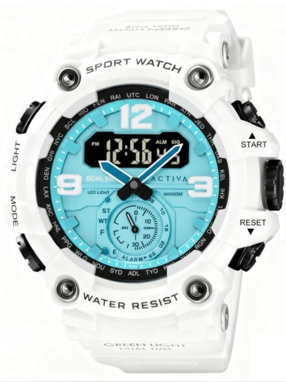 Activa Vextron Light Dual Time Men's Sport Watch (Model: ACW1637-006)